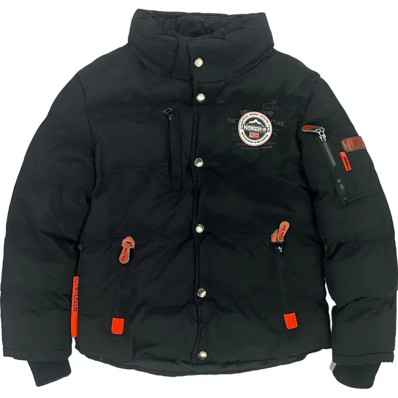 Geographical Norway Puffer Jacket - Age 12 - Black Polyester