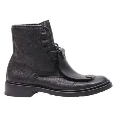 G-STAR RAW Lace-Up Boots Black Leather Womens UK 5