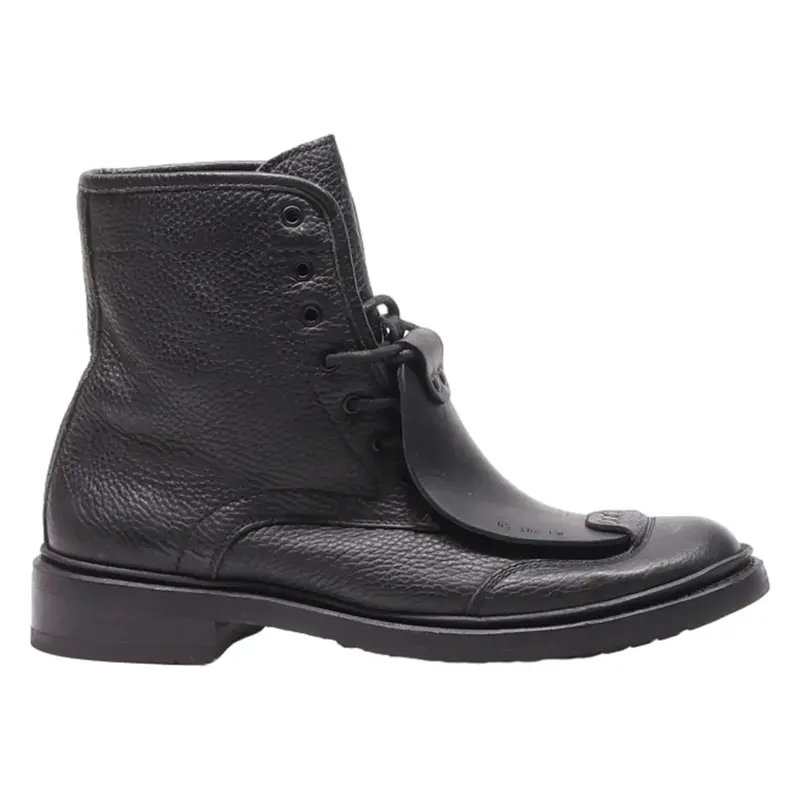 G-STAR RAW Lace-Up Boots Black Leather Womens UK 5