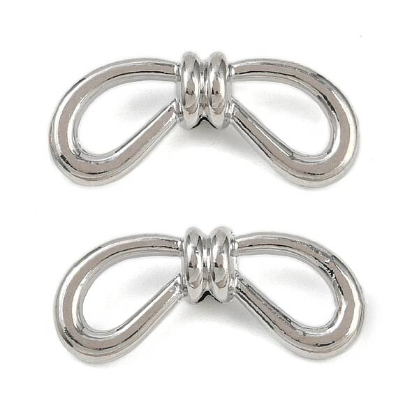 Alloy Bowknot Beads