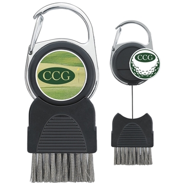 25 Customized Golf Club Brush with Ball Marker - Retractable & ...
