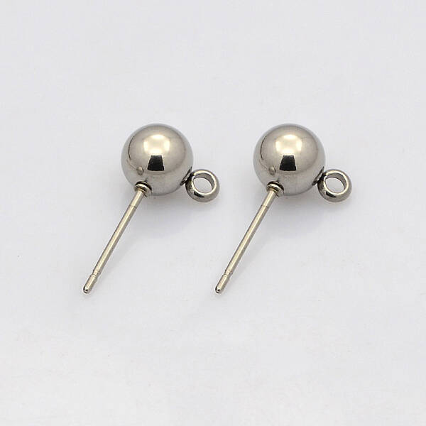 Non-Tarnish 304 Stainless Steel Stud Earring Findings