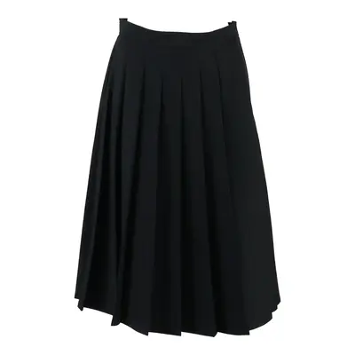 EASYLIFE Womens Pleated Skirt Black Midi M