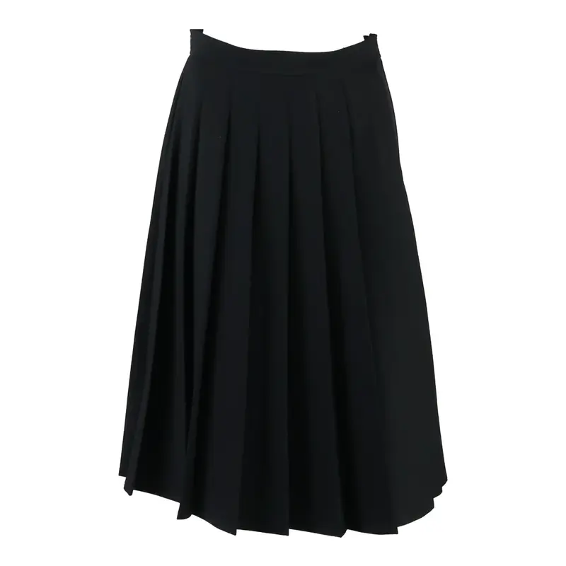 EASYLIFE Womens Pleated Skirt Black Midi M