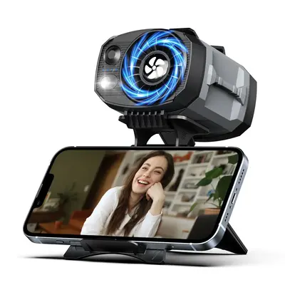 Lentorgi-Portable Fan,Clip Fan Rechargeable With stand,4 Speeds Strong Airflow Small Fan Waist,Weight reduction design,for Tr...