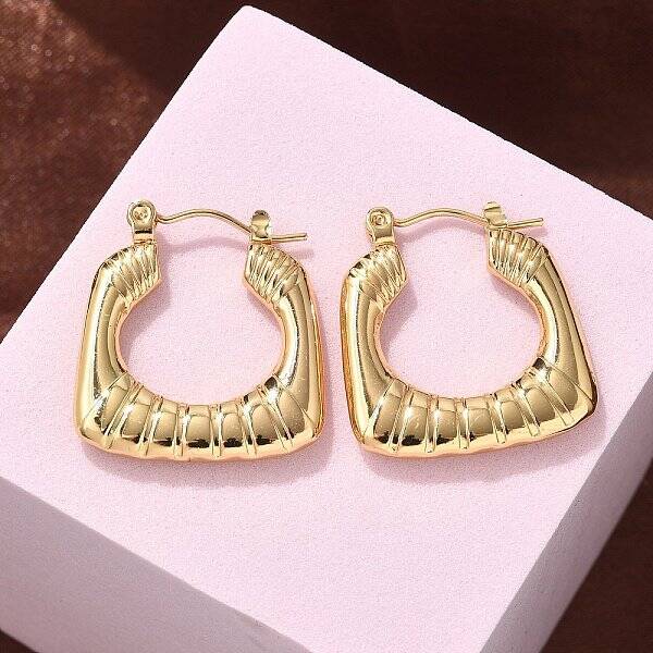 304 Stainless Steel Hoop Earrings for Women