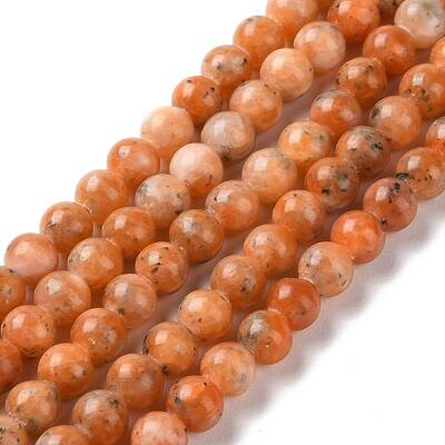 Natural Orange Calcite Beads Strands