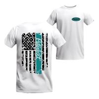 Peterbilt Teal American Flag Tshirt Full SizeT-shirt Sweatshirt hoodie , Full Colors,Graphic,Unisex Casual Tee for Men & Wome...