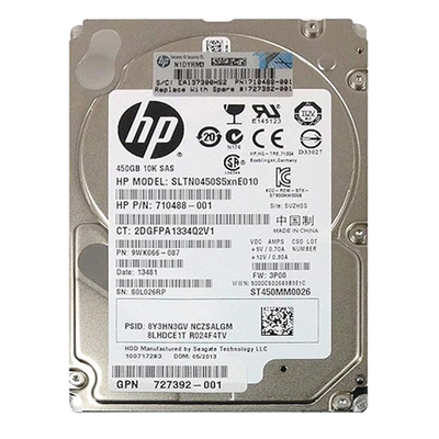 727392-001 HP 450GB 6Gb/s SAS 10000 2.5-inch Hard Drive
