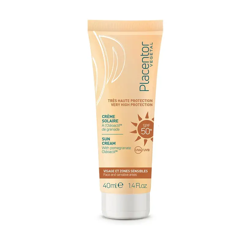 Placentor Vegetal Sunscreen SPF50+ Face and Sensitive Areas 40ml