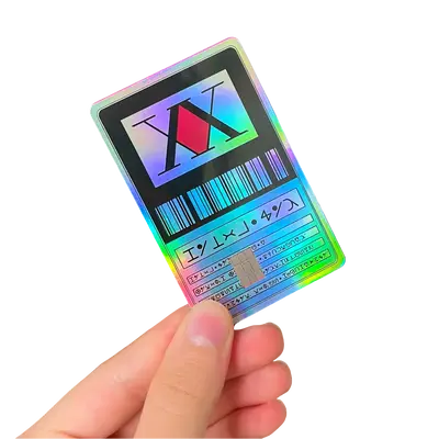 Hunter License Custom Holographic Credit Card Protection Sticker Small Chip Vinyl Debit Card Decal Skin