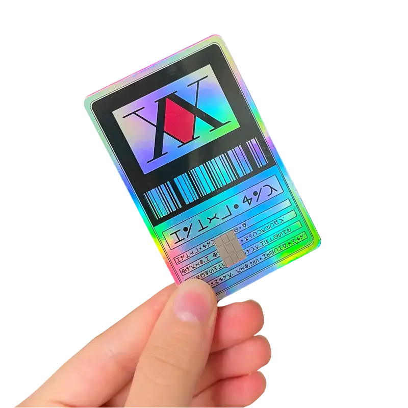 Hunter License Custom Holographic Credit Card Protection Sticker Small Chip Vinyl Debit Card Decal Skin