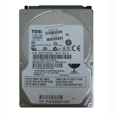 634926-001 HP 500GB 7200RPM SATA 3Gb/s 16MB Cache 2.5-inch Hard Drive