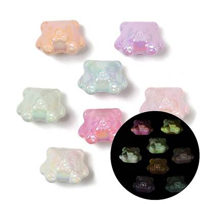 Luminous & UV Plating Opauqe Acrylic Beads