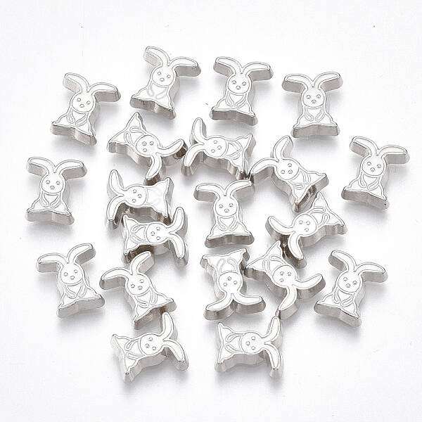 Alloy Enamel Bunny Cabochons