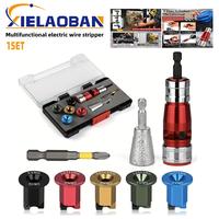 8 in 1 Bit Stripper and Twist Tool Set - Industrial-Grade Electrician Quick Stripping Kit connector set