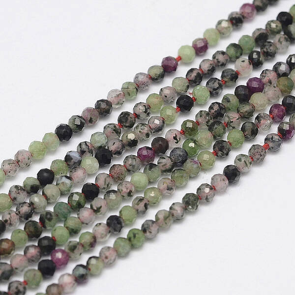 Natural Ruby in Zoisite Bead Strands