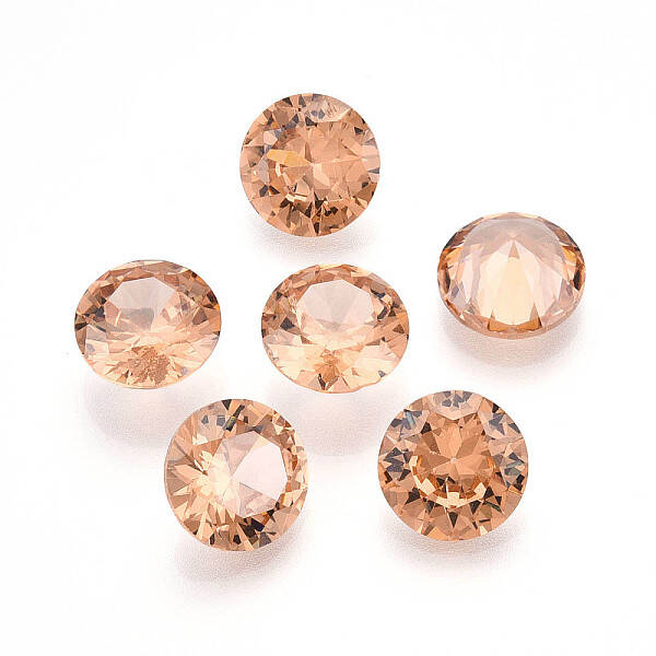 Diamond Shaped Cubic Zirconia Pointed Back Cabochons