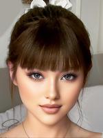 6 Inch Clip in Fringe Short Bangs, Natural Flat Neat French Bangs without Temples for Women, Synthetic Hair Extensions for Pa...