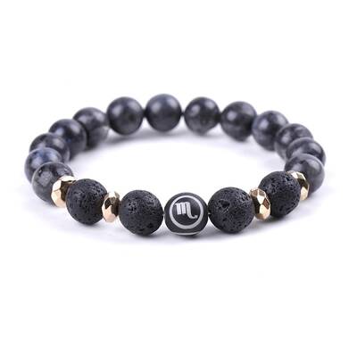 Natural Lava Rock Stretch Bracelets