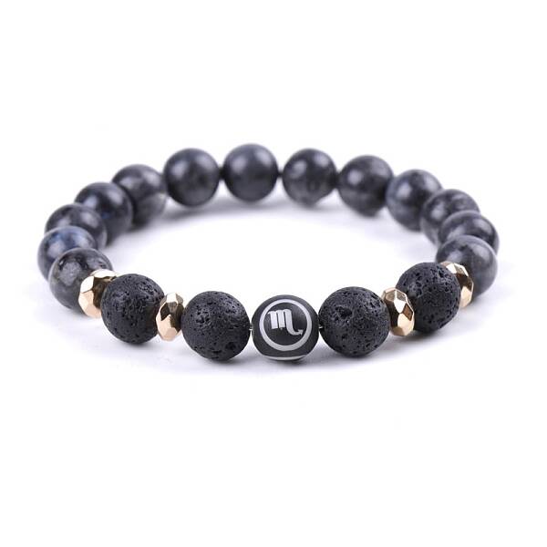 Natural Lava Rock Stretch Bracelets