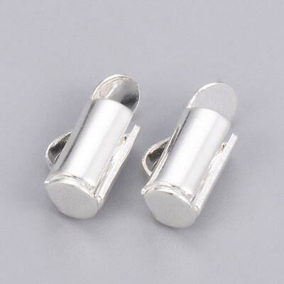 Brass Slide On End Clasp Tubes