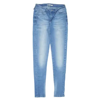 LEVI'S 535 Jeans Blue Denim Slim Skinny Stone Wash Womens W26 L30