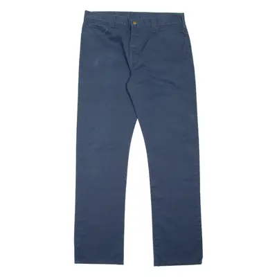 DICKIES Workwear Womens Trousers Blue Slim Straight W33 L32