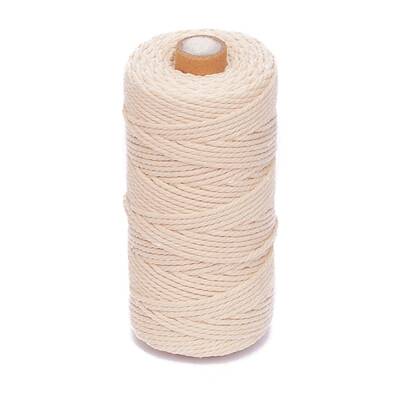 100M Round Cotton Braided Cord