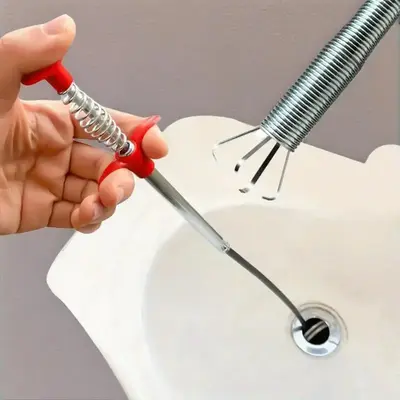 Drain Snake, Drain Clog Remover - Gutter Cleaning Tools Drain Cleaner for Toilet Sewer Shower Kitchen Bathroom Tub Clogged Dr...