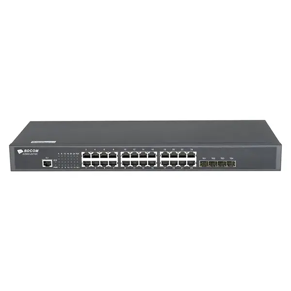BDCOM S2900-24T4X-2AC | S2900-24T4X 24x Gigabit Ethernet RJ-45 Network Ports with 4x 10GbE SFP+ Expansion Slot Layer 3 Ethern...