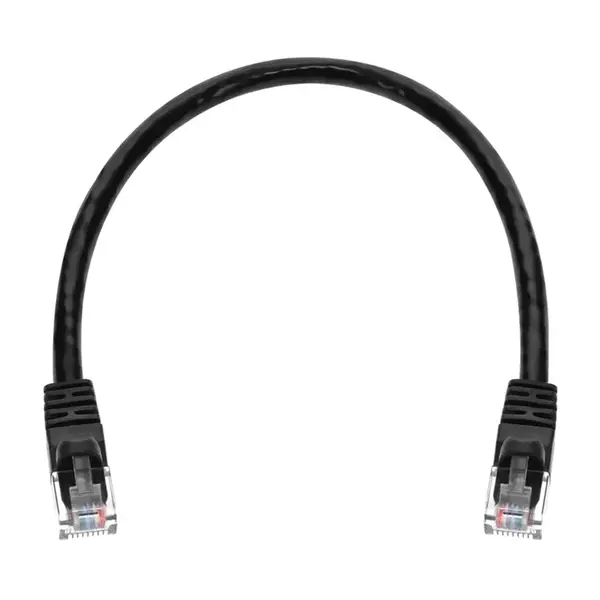 2288 Monoprice Cat6 Ethernet Patch Cable Snagless RJ45 Stranded 550MHz UTP Pure Bare Copper Wire 24AWG 1ft Black