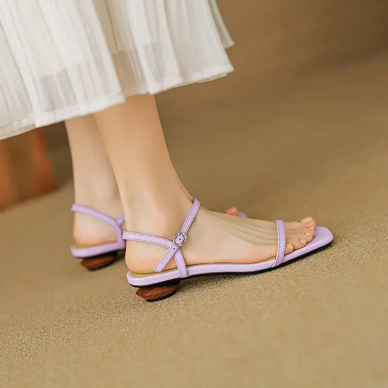 CHIKO Savanna Open Toe Block Heels Flats Sandals