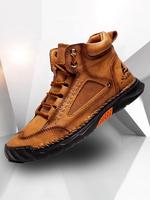 Men's Outdoor Hiking Boots, Casual Sporty Lace Up Boots for Outdoor Activities,  Gym Shoes, Fashionable Western Cowboy Style ...