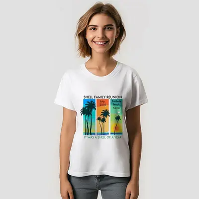Vacation Sunset Shell Family Reunion Custom TShirt