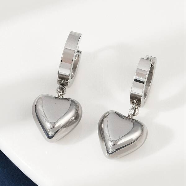 304 Stainless Steel Dangle Stud Earrings