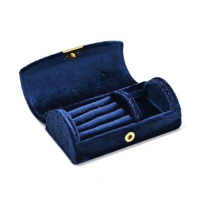 Arch Shaped Velvet Jewelry Set Storage Boxes
