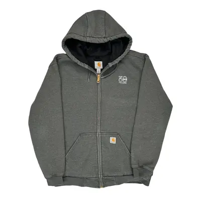 30 Years Logo Carhartt Hoodie - Medium Grey Cotton Blend