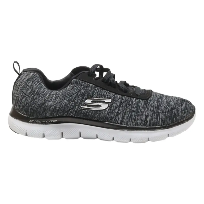 SKECHERS Sneaker Trainers Grey Synthetic Womens UK 4.5