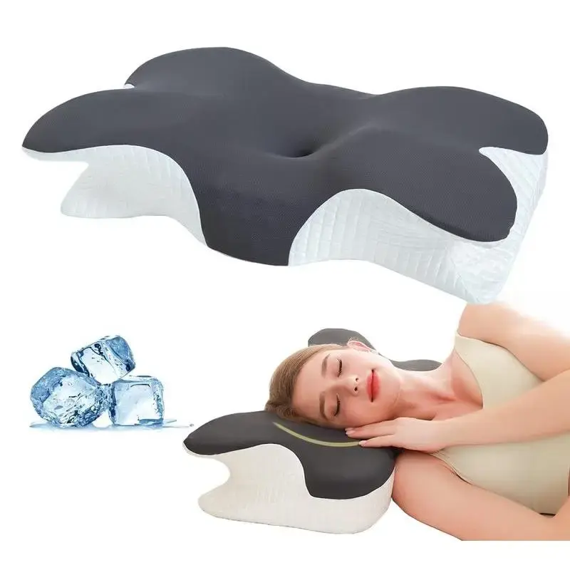 Cervical Pillow for Neck, Contour Neck Pillows for Neck, Ergonomic Side Sleeper Pillow for Sleeping, Orthopedic Memory Foam P...