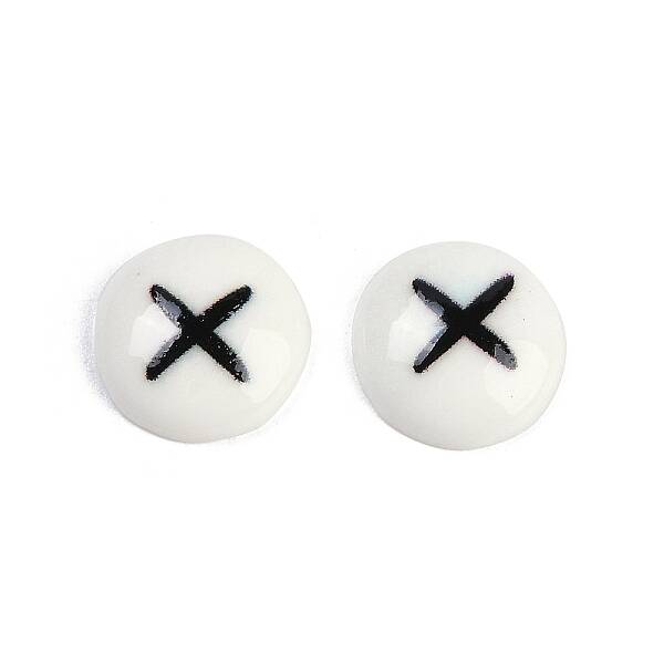 Flat Round Cartoon Resin Cabochons