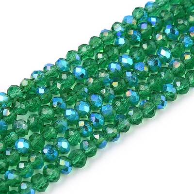 Electroplate Glass Beads Strands
