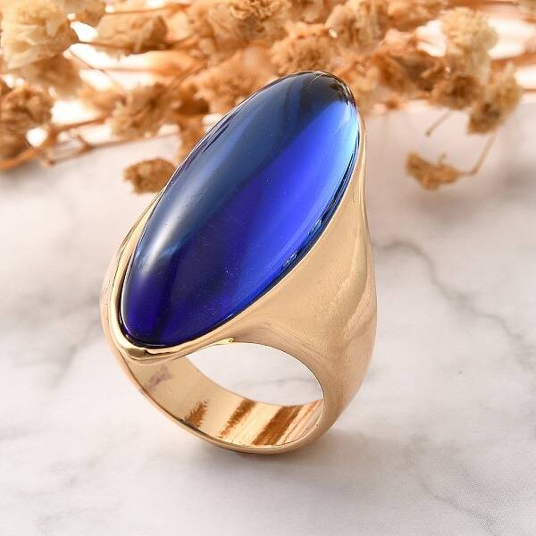 Resin Horse Eye Finger Rings