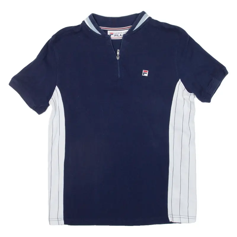 FILA Mens Polo Shirt Blue XS