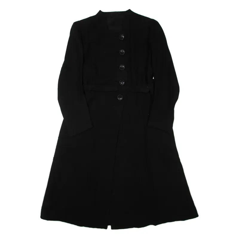 Womens Jacket Dress Black Long Sleeve Knee Length S