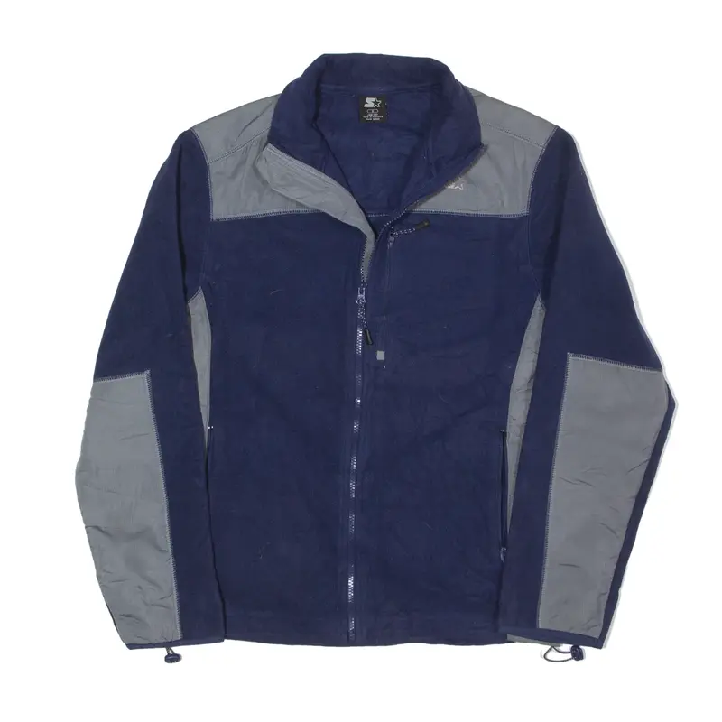 STARTER Fleece Jacket Blue Mens S
