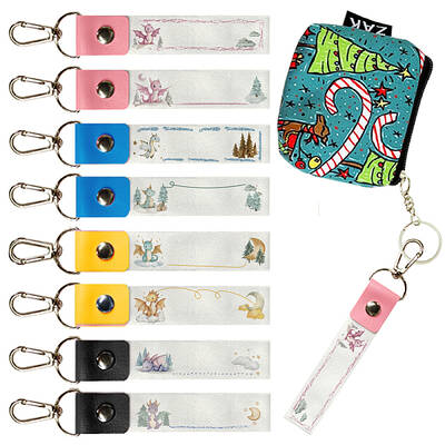 PU Leather & Cotton Name Marker Keychain