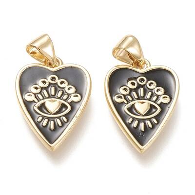 Brass Enamel Pendants
