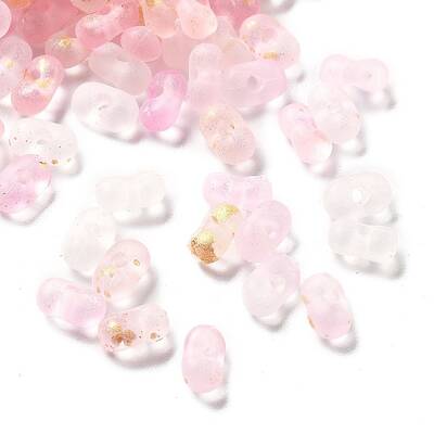 Gradient Color Transparent Frosted Acrylic Beads