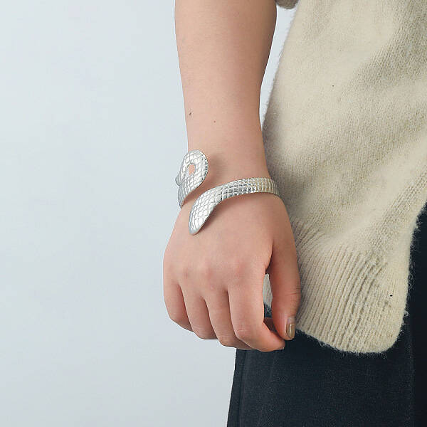 Snake Alloy Cuff Bangles for Women